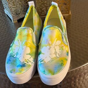 Sperry Twin Gore Platform Sneakers -tie dye pattern